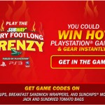 codes for subway frienzy instant win game
