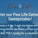 PawLife.com $5,000 Pet-Friendly Getaway Sweepstakes 1/31/17 1PHD18+