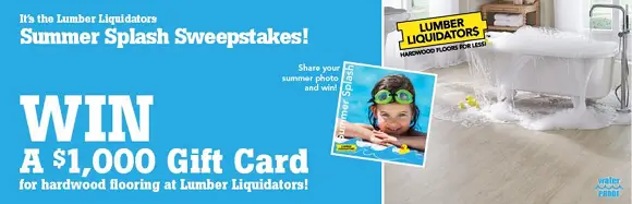 CLICK HERE to enter to win a $1,000 Lumber Liquidators Gift Card