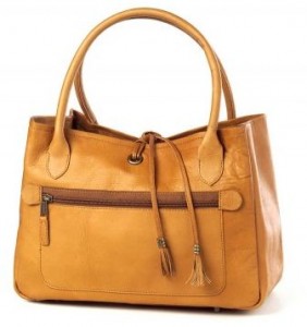 clava leather tassle handbag