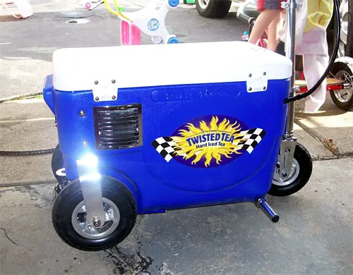 motorized cooler from twisted tea