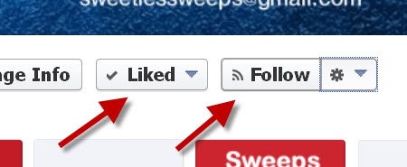 Sweeties Sweeps on Facebook