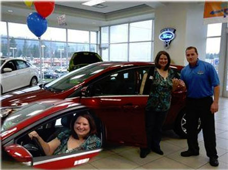 Lydia wins a Ford Focus