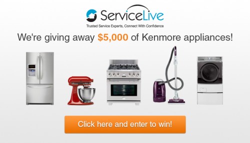 ServiceLive $5K Kenmore Appliance Giveaway