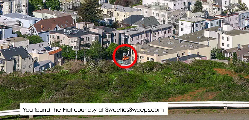 San Francisco Sweepstakes Fiat Location