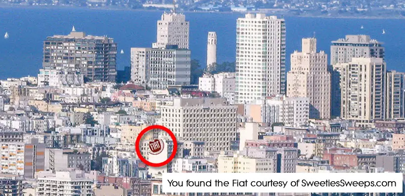 San Francisco Sweepstakes Fiat Locations