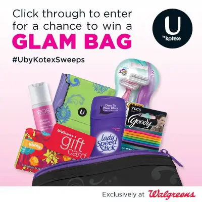 The U By Kotex Glam Bag Sweepstakes