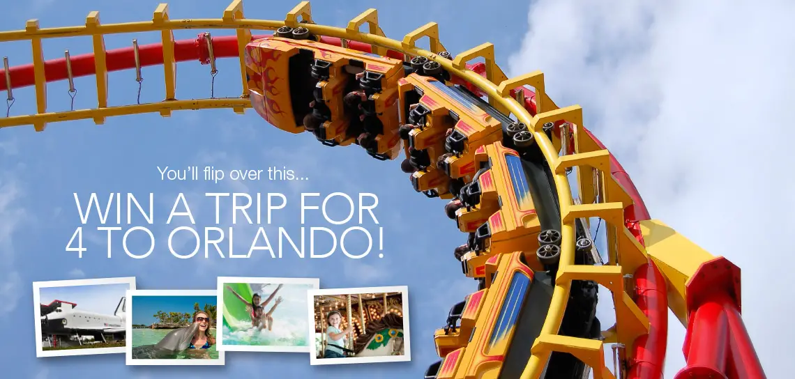 Enter for your chance to win a trip for 4 to Orlando, Florida valued at $5,000