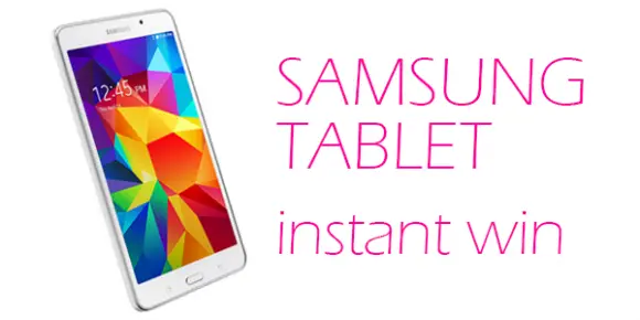 Shop Your Way Samsung Tablet Instant Win Game