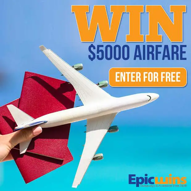 Epic Wins Free Flying $5,000 Airfare Giveaway