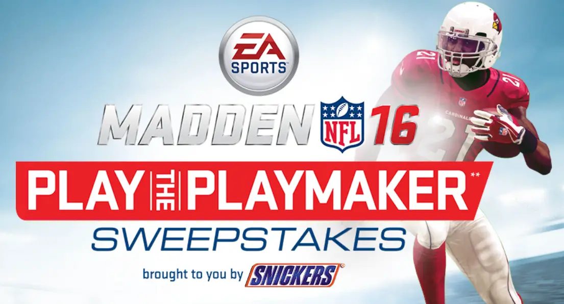Maddan NFL 16 Play the Playmaker Sweepstakes