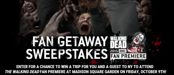 The Walking Dead Fan Getaway Sweepstakes Weekly Codes