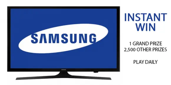 Win a Sansung 468" HDTV. Learn how to play the Shop Your Way Samsung TV Instant Win Game