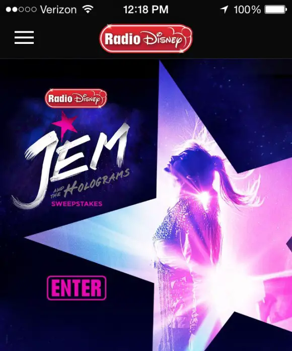 Radio Disney Jem and the Holograms Sweepstakes