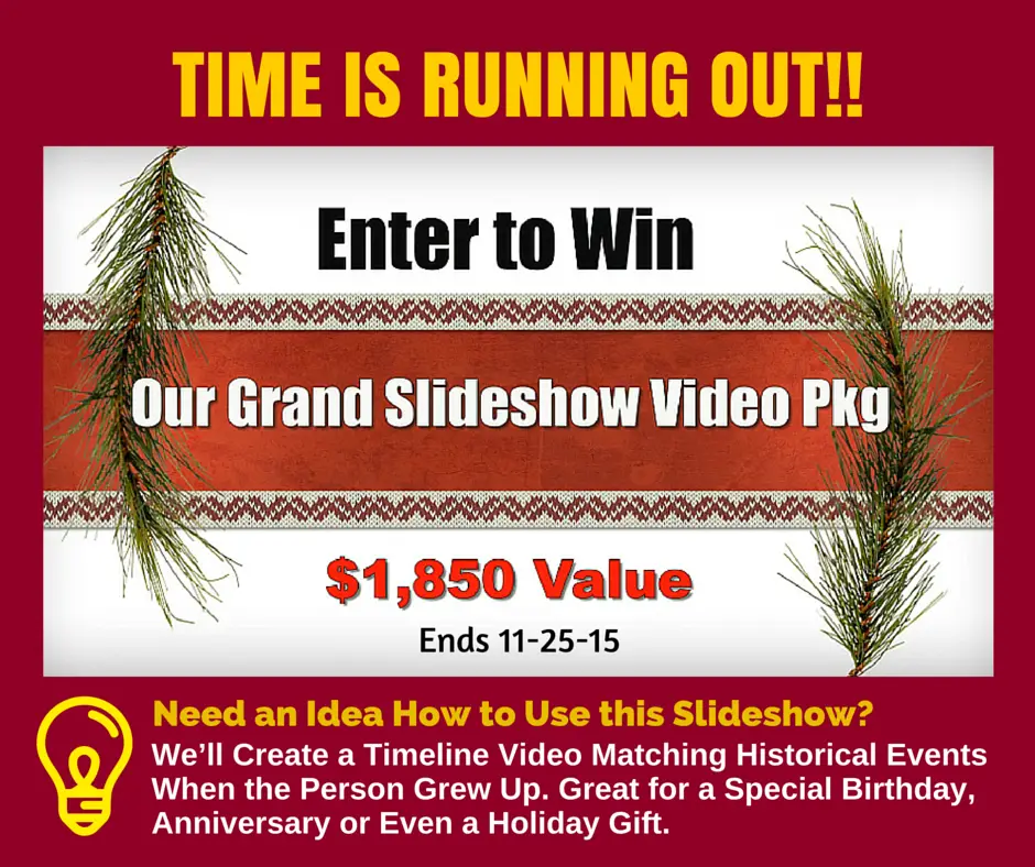 Slideshow Memories Holiday Giveaway