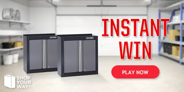 Shop Your Way Craftsman Cabinet Instant Win Game