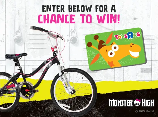 Monster High Bike ToysRUs Gift Card Giveaway