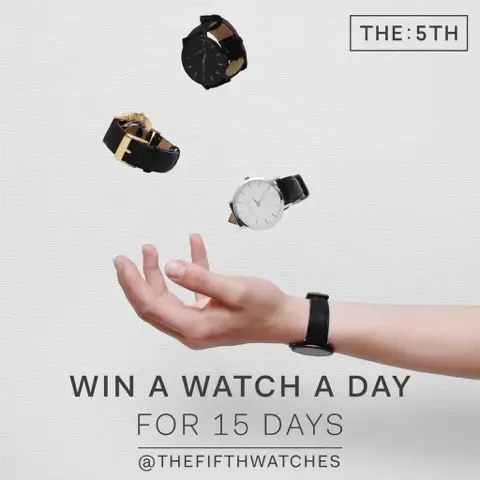 THE: 5TH Win A Watch A Day Giveaway