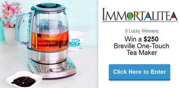 Immortalitea Breville One-Touch Tea Maker Giveaway