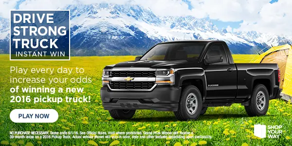 Shop Your Way Drive Strong Truck Sweepstakes