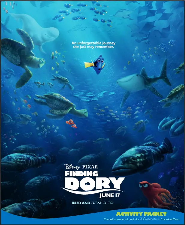 Free Finding Dory Activity and Educational Book