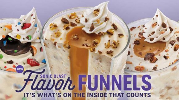 Sonic Launches New Sonic Blast Flavor Funnels