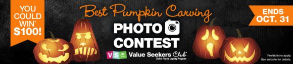 Dollar Tree Value Seekers Club Best Pumpkin Carving Photo Contest