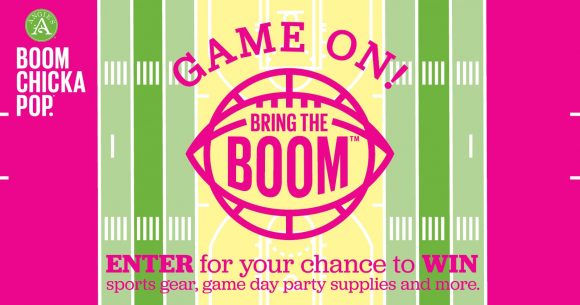 Enter Angie's Boomchickapop Game On Bring the BOOM Sweepstakes to win awesome Game Day prizes like sports gear, game day party supplies and more!