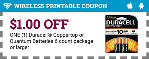 Duracell Mobile Coupons from RedPlum