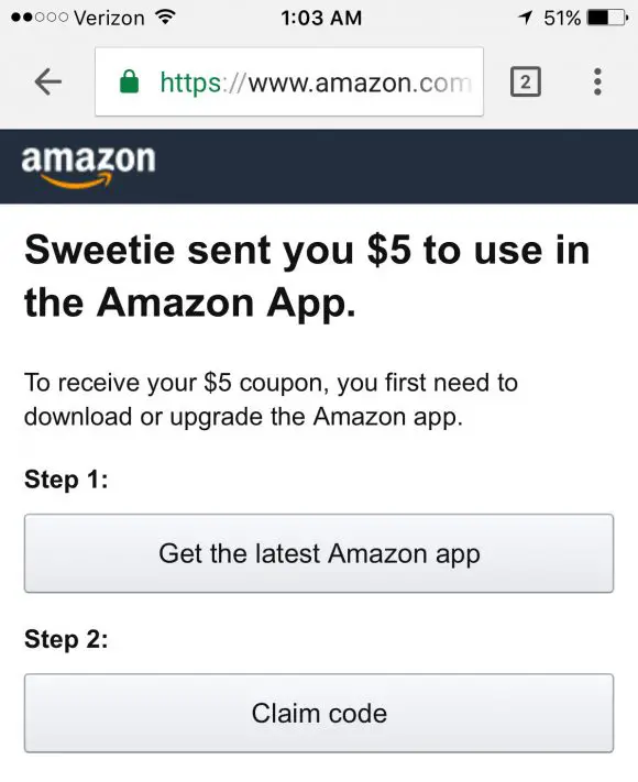 Free $5 Amazon Gift Card