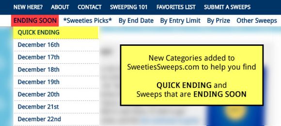 Quick Ending Sweepstakes