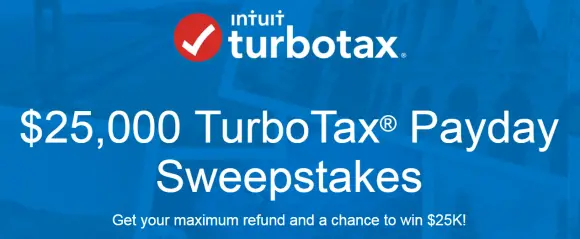 TurboTax $25,000 Payday Sweepstakes