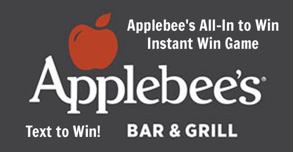 Applebee's All-In to Win Instant Win Game