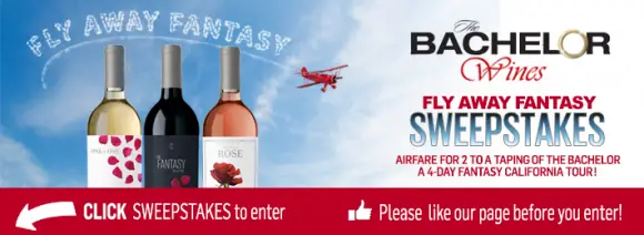 Bachelor Wines Final Rose Flyaway Fantasy Sweepstakes