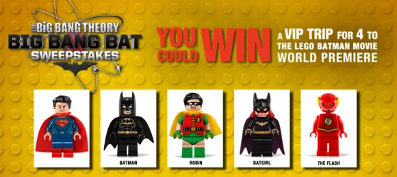 Click Here for The Big Bang Theory Big Bang Bat Sweepstakes daily answer. Enter it and you could win a trip to the Big Bang Theory Set to meet the cast or one of 445 other prizes