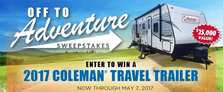 Camping World Off to Adventure RV Sweepstakes 5/7/17 1PP18