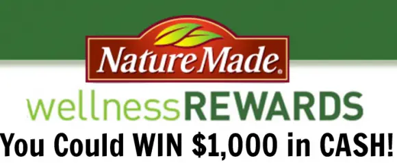 Enter your Nature Made codes for a chance to win $1,000 in cash. New winners will be chosen each month. Enter online or by mail.