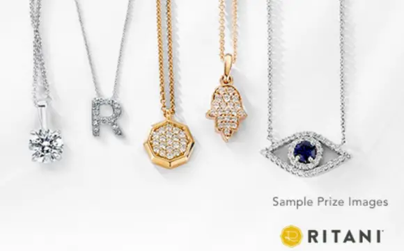 Ritani Valentine's Day Diamond Necklaces Sweepstakes