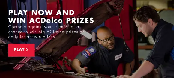 ACDELCO Garage Instant Win Game