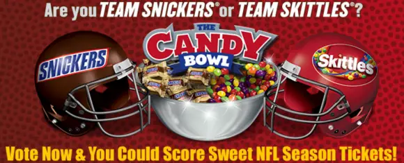 Snickers Skittles Super Bowl Instant Win Game