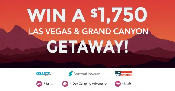 Enter for your chance to win a $1,000 travel voucher to attend TrekAmerica's Las Vegas to Grand Canyon Mini tour