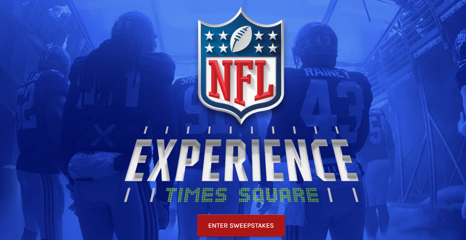 Win a Trip to NFL Experience Times Square Opening Sweepstakes