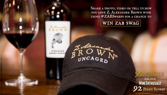 Z. Alexander Browne Wines earned Wine Enthusiast's 92 point score for their 2014 Cabernet Sauvignon. To celebrate, they are giving away 92 prizes! 