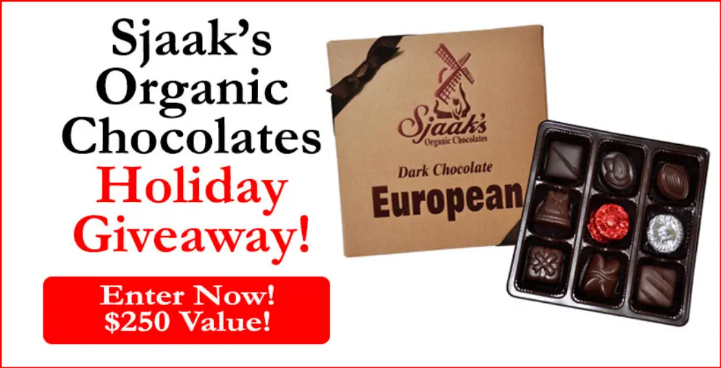 Sjaak's Organic Chocolates Holiday Giveaway