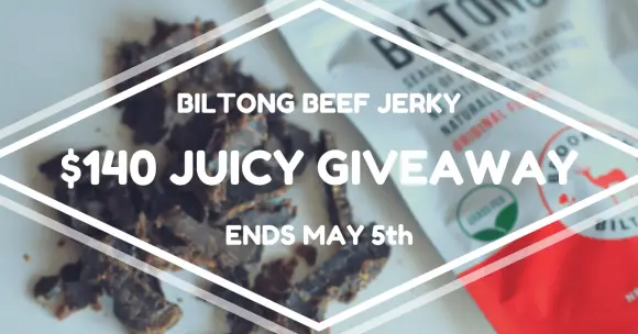 Paleo Epic Brooklyn Biltong Beef Jerky Giveaway
