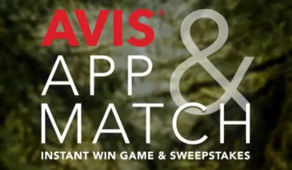 Avis App & Match Instant Win Game & Sweepstakes
