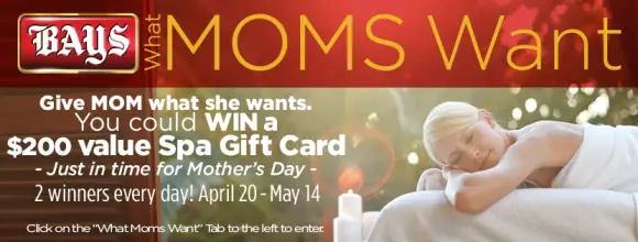 Bays English Muffins What Moms Want Giveaway