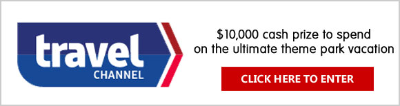 Each day, the Travel Channel will ask one trivia question that can easily be answered using Travel Channel's website. Answer it to enter the Travel Channel's Ultimate Theme Park Vacation Sweepstakes. Come back every day through May 31st to enter for your chance to win a $10,000 cash prize to spend on the ultimate theme park vacation.