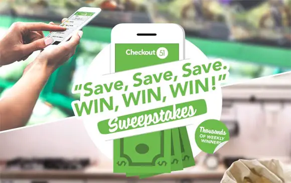 Get ready to Save, Save, Save! Win, Win, Win! with Checkout 51's biggest CASH Sweepstakes ever! 