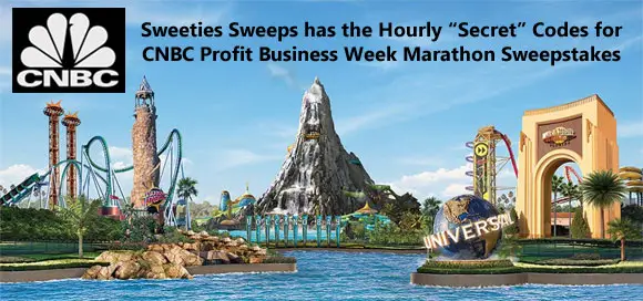 CNBC Profit Business Week Marathon Sweepstakes Hourly Codes